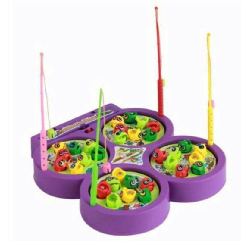Bộ câu cá phát nhạc 4 hồ câu kèm pin