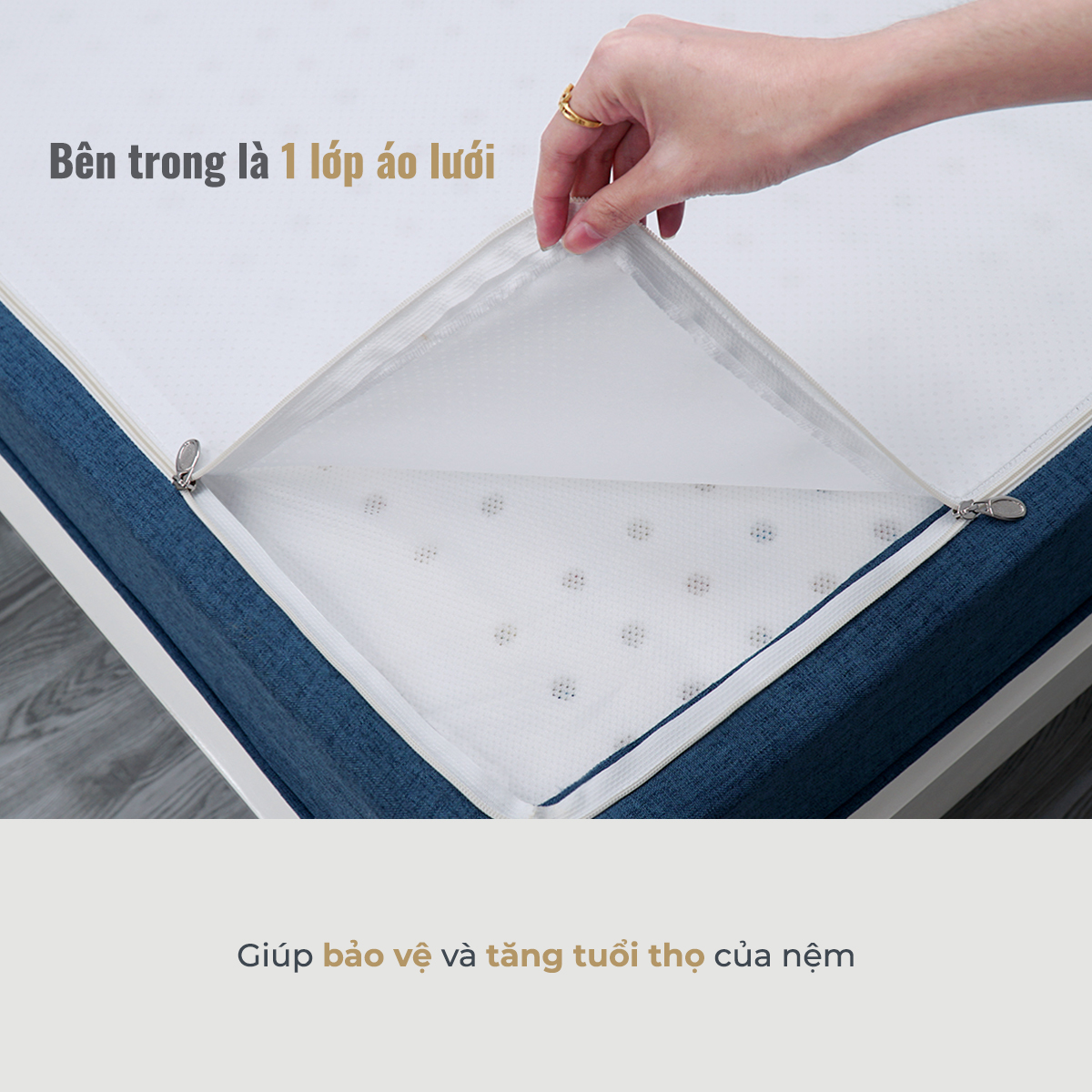 Nệm Foam Phân Vùng Thuần Việt 3'zone Felix - Miễn Phí Vận Chuyển, Bảo Hành 12 Năm, Trả Góp 0%