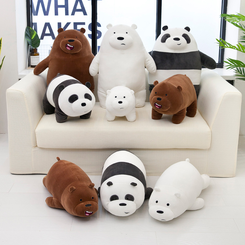 GẤU BÔNG WE BARE BEARS NẰM (70 CM) GB274