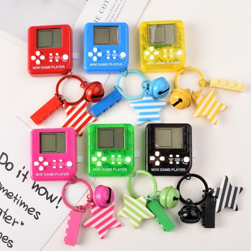 Móc Khoá Hình Máy Chơi Game Mini Siêu Cute Kèm Chuông Gió