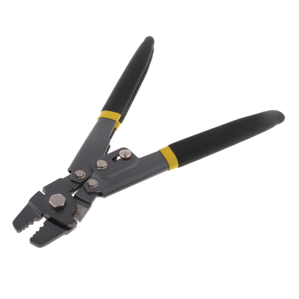 Stainless Steel Fishing Pliers Wire Rope Swager Crimpers Fishing Crimping Pliers Line Cutter