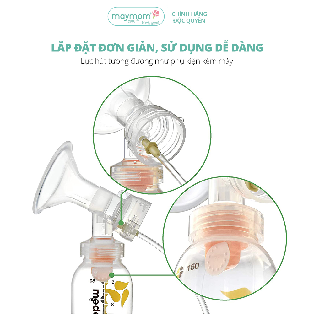 Bộ Phụ Kiện Máy Hút Sữa Medela Swing Thương Hiệu Maymom, Phễu Size Từ 10-32mm