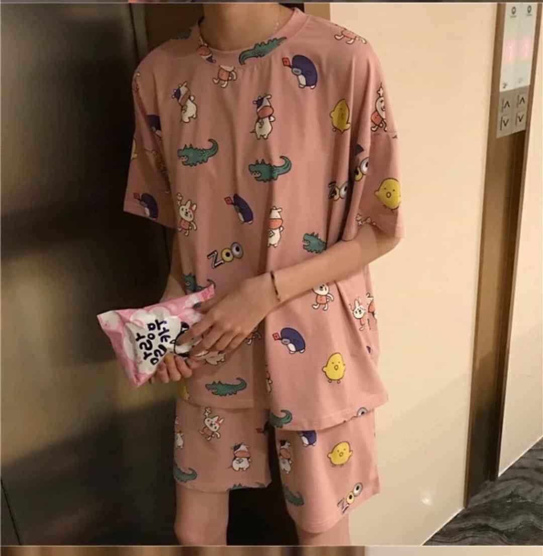 Đồ bộ nữ, mặc nhà họa tiết hoạt hình siêu dễ thương