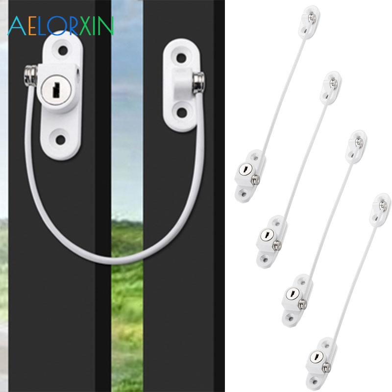 4 Cái/lốc Bảo Vệ Trẻ Em Cửa Sổ Restrictors Limiter Bảo Mật An Toàn Cho Bé Thép Không Gỉ Chống Trộm Ngăn Ngừa Trẻ Em Rơi