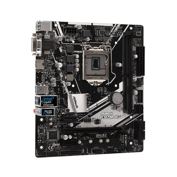 Bo mạch chủ Mainboard Asrock B365M HDV - Hàng Chính Hãng