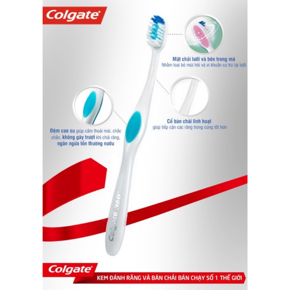 Bộ 3 Bàn chải đánh răng Colgate SlimSoft Deep Clean sạch sâu hiệu quả ( ( màu ngẫu nhiên )