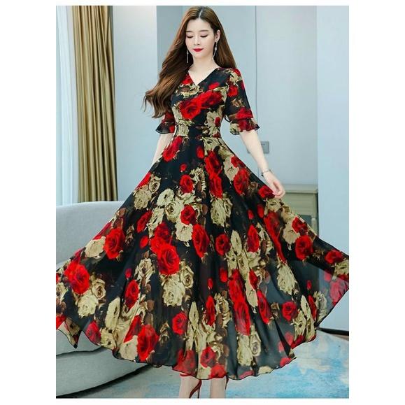 ĐẦM MAXI VOAN HOA