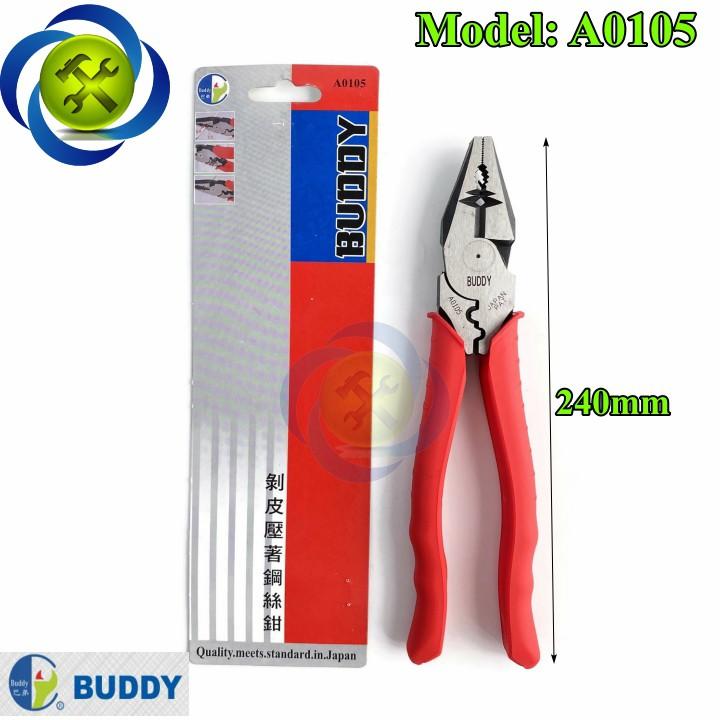 Kềm điện BUDDY A0105 cắt , tuốt , bấm cos