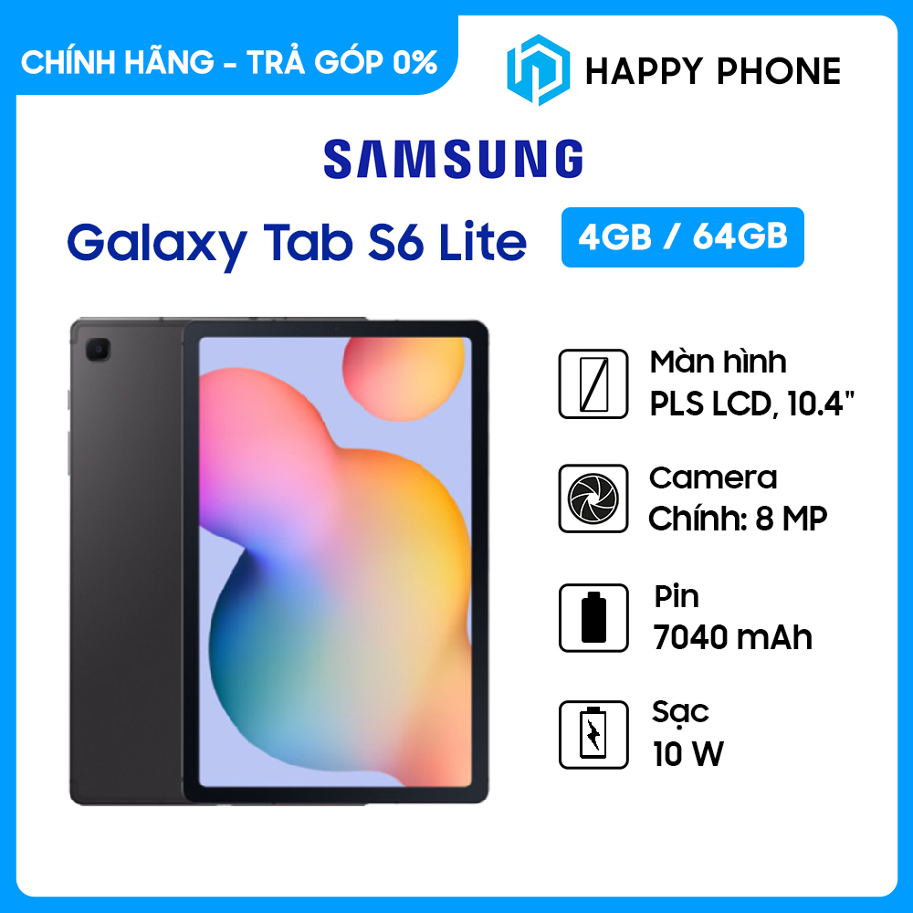 Máy Tính Bảng Samsung Galaxy Tab S6 Lite (2022) (4GB/64GB) SM-P619 ĐÃ KÍCH HOẠT BẢO HÀNH ĐIỆN TỬ - Hàng Chính Hãng