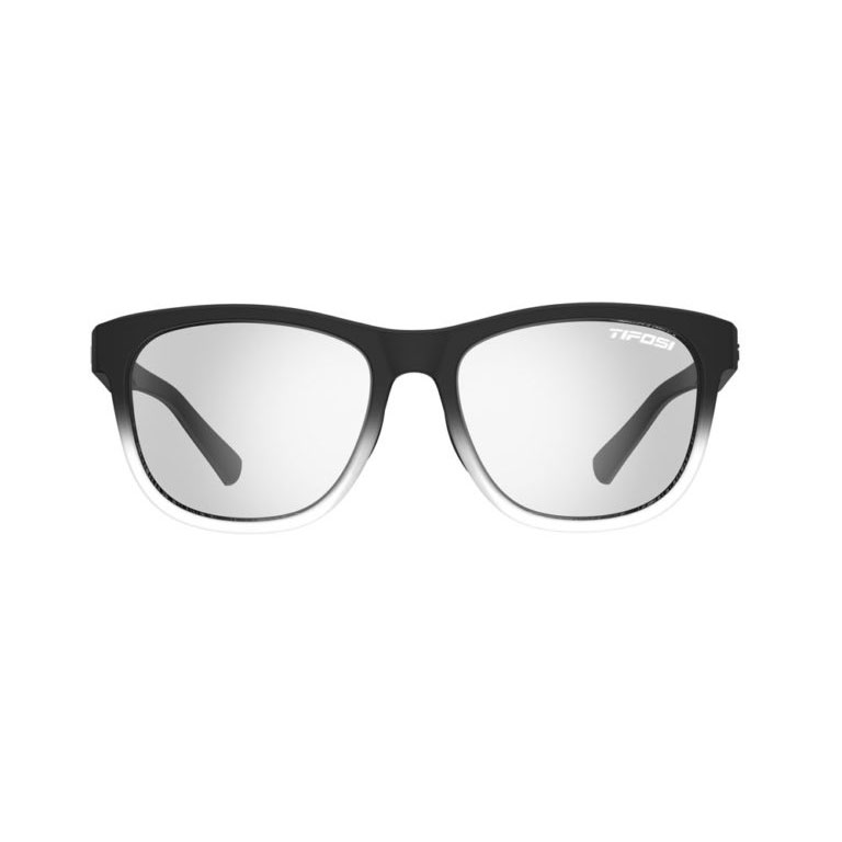 Kính mát thể thao tự đổi màu Unisex Tifosi Swank - Gọng Satin Onyx Fade, Tròng Smoke Fototec