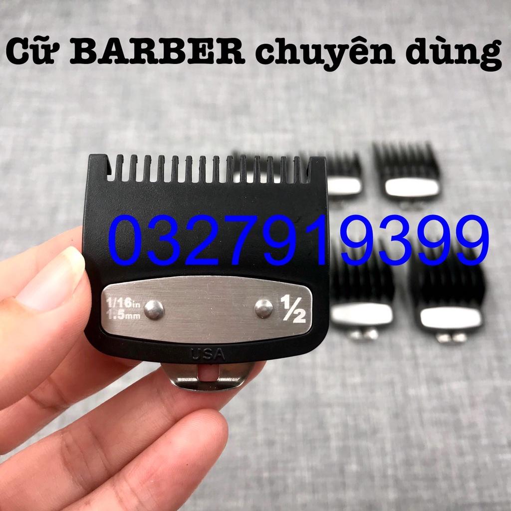 Bộ cữ 8 WAHL gá thép chuyên BARBER