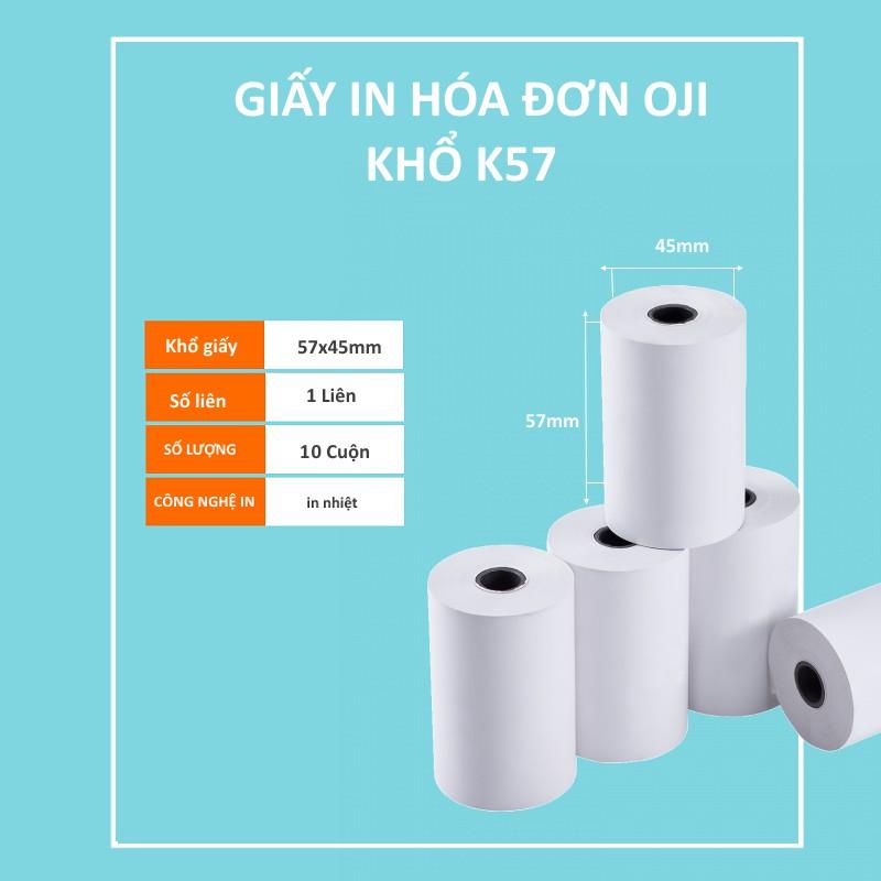 Giấy in nhiệt  K57 (57mmx45mm)_10 Cuộn