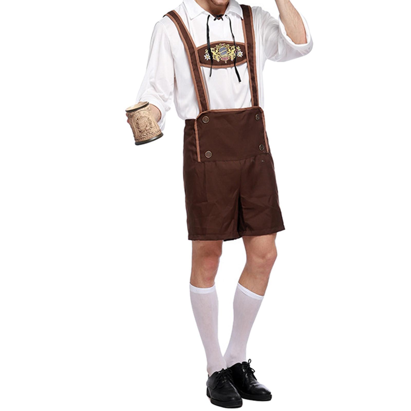 Male Costume Halloween Cosplay Beer Outfit Carnival Festival