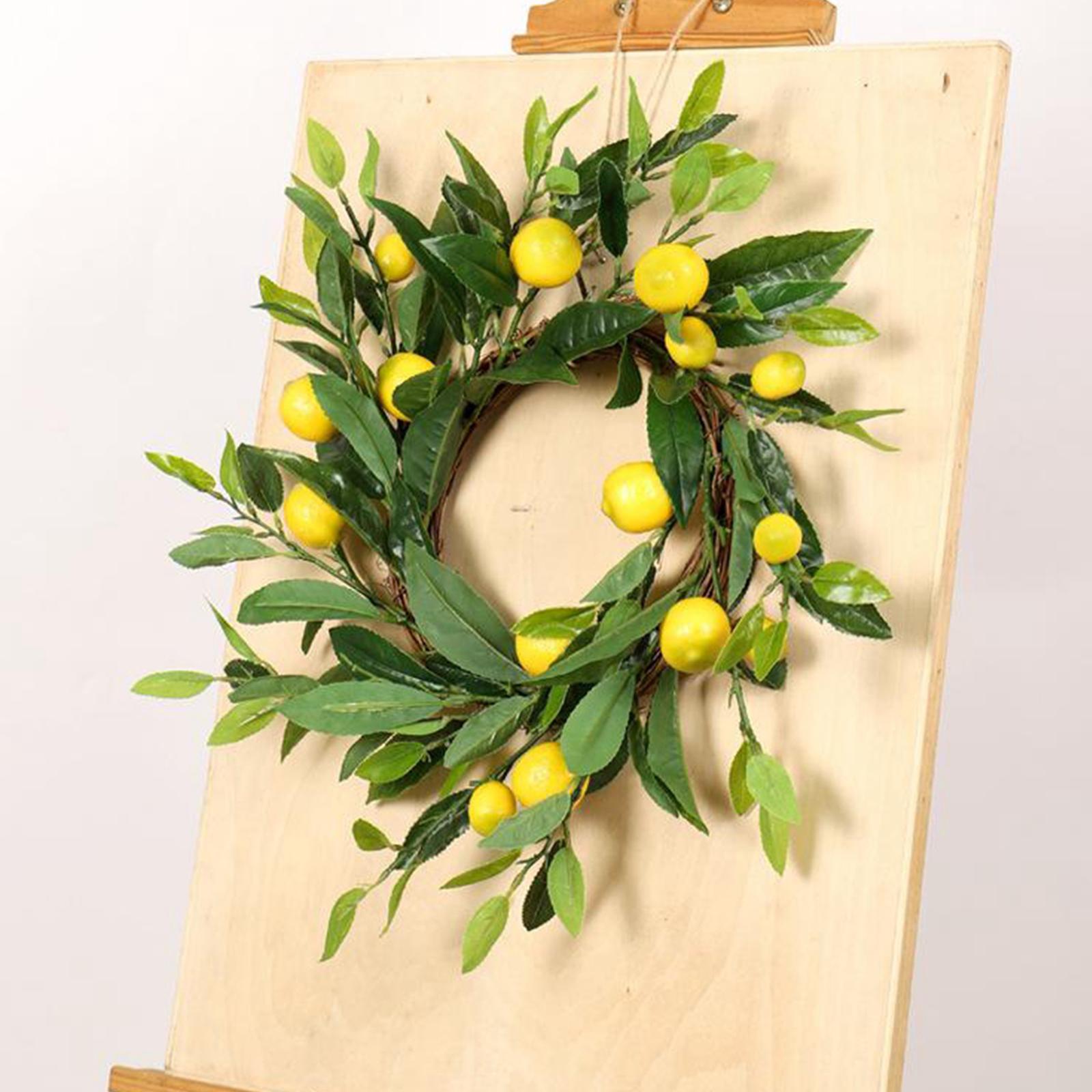 18inch Artificial for Front Door Wreath with Green Leaf