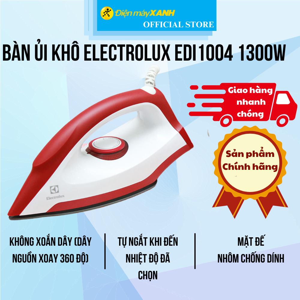 Bàn ủi khô Electrolux EDI1004 1300W - Hàng chính hãng - Hàng Chính Hãng
