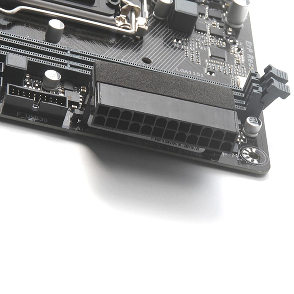 24Pin female to 24pin male right angle adapter for desktop power supply