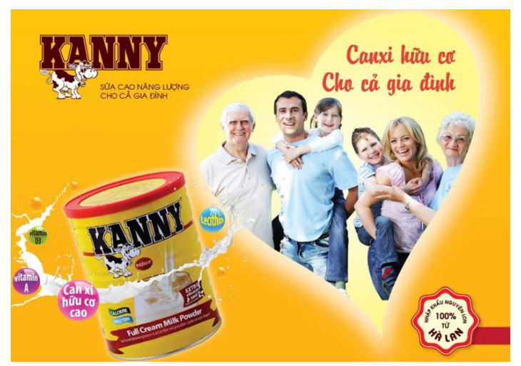 Sữa Bột Nguyên Kem Kanny 28% Chất Béo