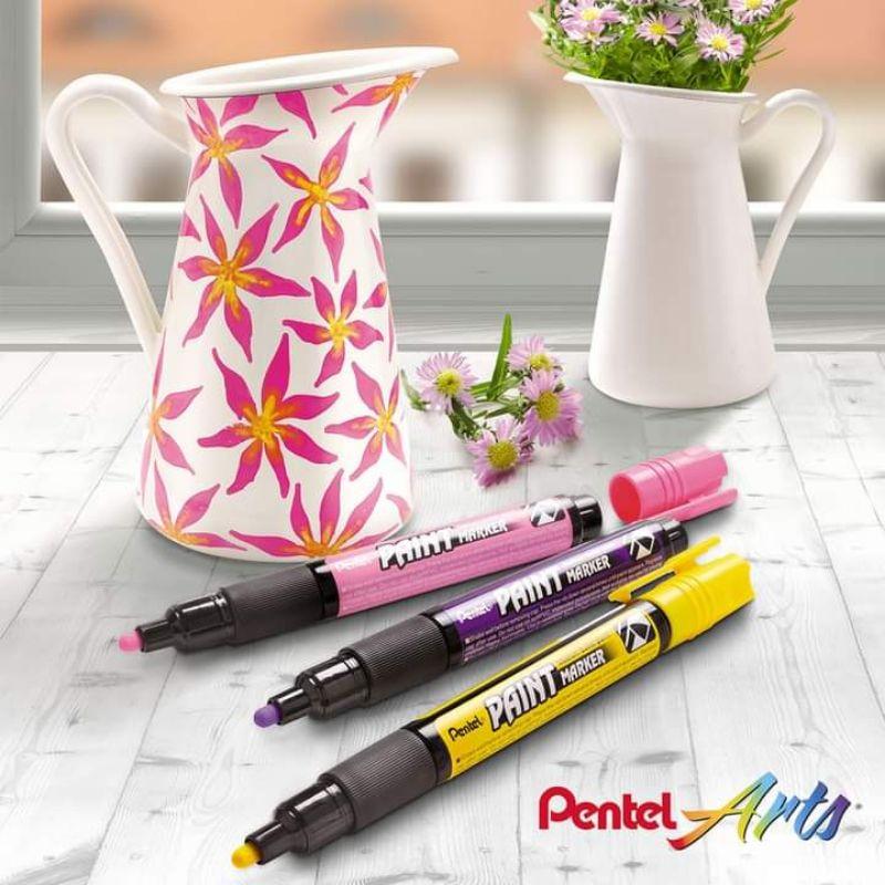 Bút sơn Pentel Paint Marker MMP20 | Màu Sắc Sống Động Mịn Màng | Viết Tốt Trên Nhiều Bề Mặt