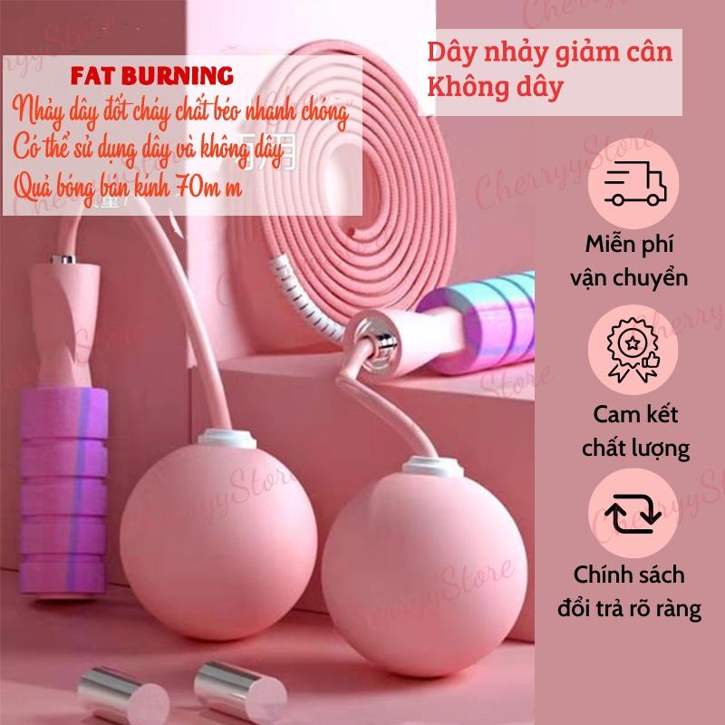 Dây Nhảy Không Dây Yoga Tập Thể Dục, Thể Hình Trong Nhà - Dây Nhảy Giảm Cân Hiệu Quả