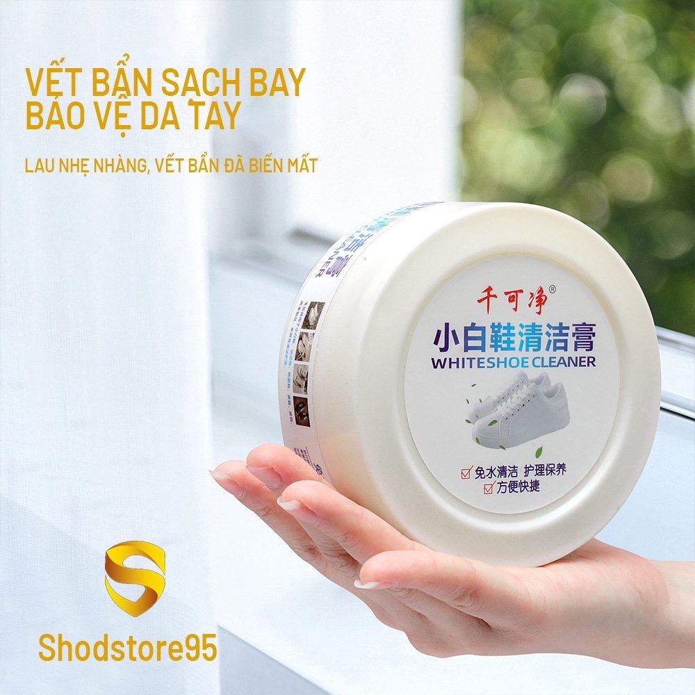 Kem sáp làm sạch giày da, giày thể thao, túi ví, kem làm sạch đa năng 250gr