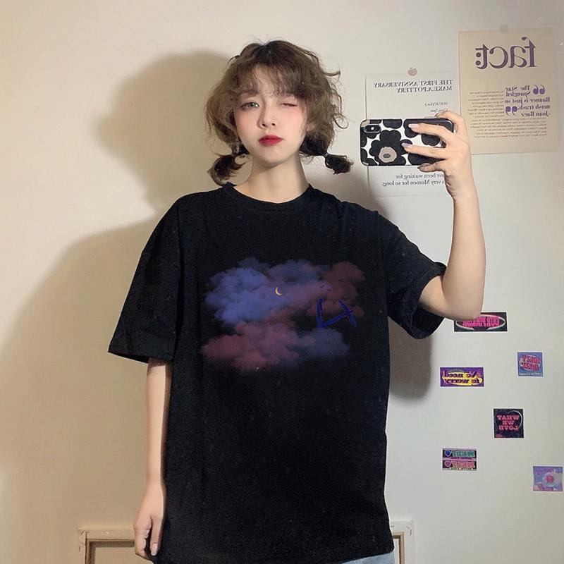 MS993 Áo thun nam nữ form rộng đám mấy loang, áo thun unisex hè cotton mềm mát
