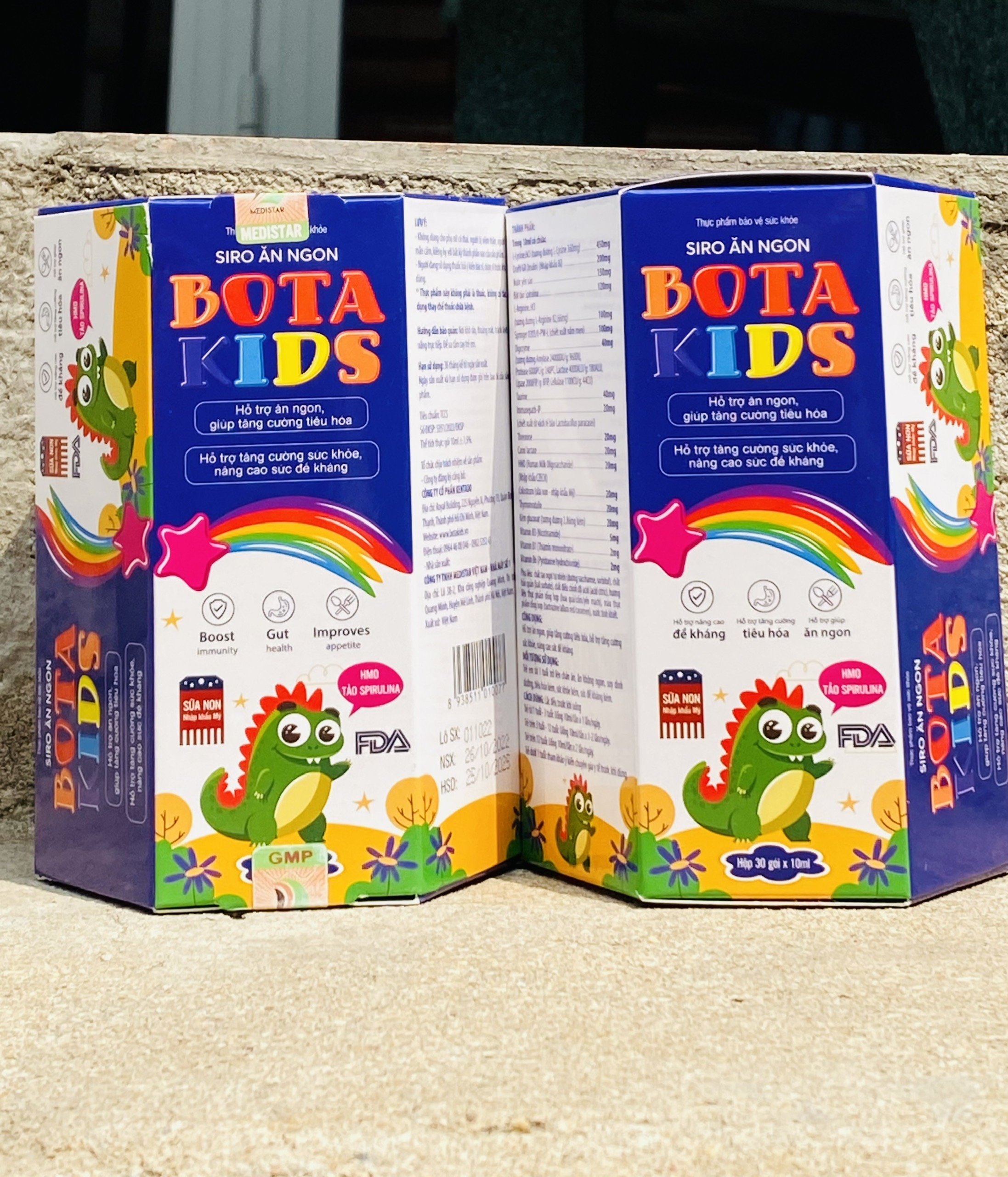 Combo 2 Hộp Siro Bota Kids Hỗ Trợ Tăng Cân Cho Bé