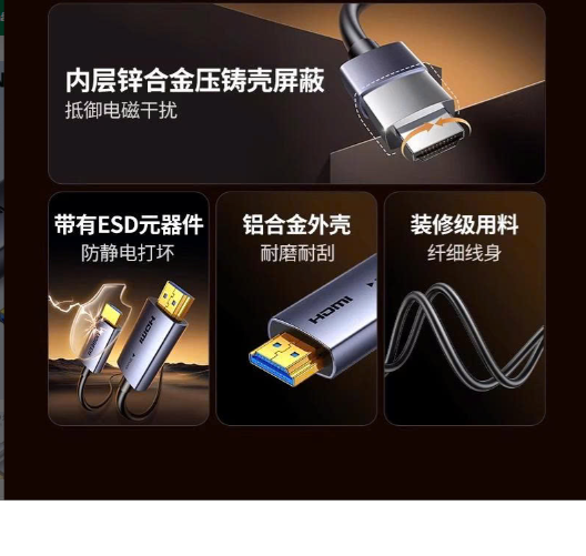 Cáp HDMI 2.0 Sợi Quang AOC 25M Ugreen 45506 HD178 – Hỗ Trợ 4K@60Hz, Truyền Tín Hiệu Ổn Định - Hàng chính hãng