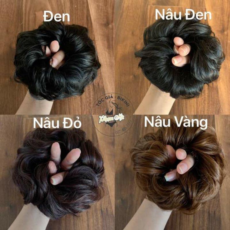 Tóc búi xoăn cột dây