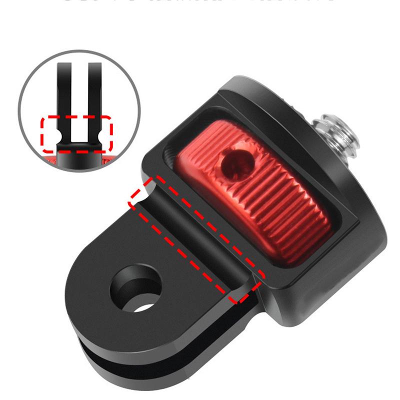 Universal 360 Xoay 1/4 "Bộ chuyển đổi bộ chuyển đổi mini cho GoPro Hero 11 10 9 8 7 Eken Insta360 Phụ kiện camera hành động