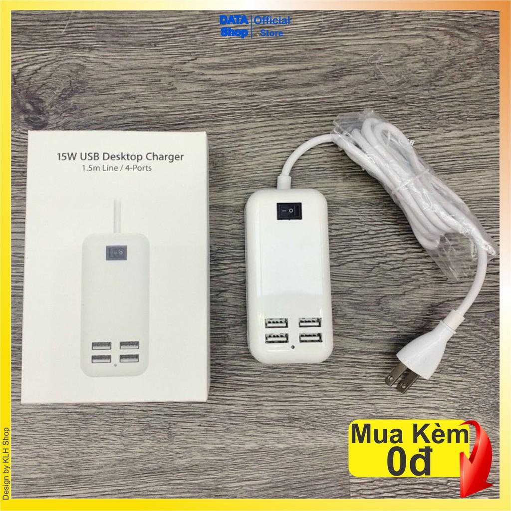 Ổ điện sạc đa năng cổng usb công suất cao, củ cóc sạt 4 lỗ sạc nhanh dành cho iphone samsung xiaomi