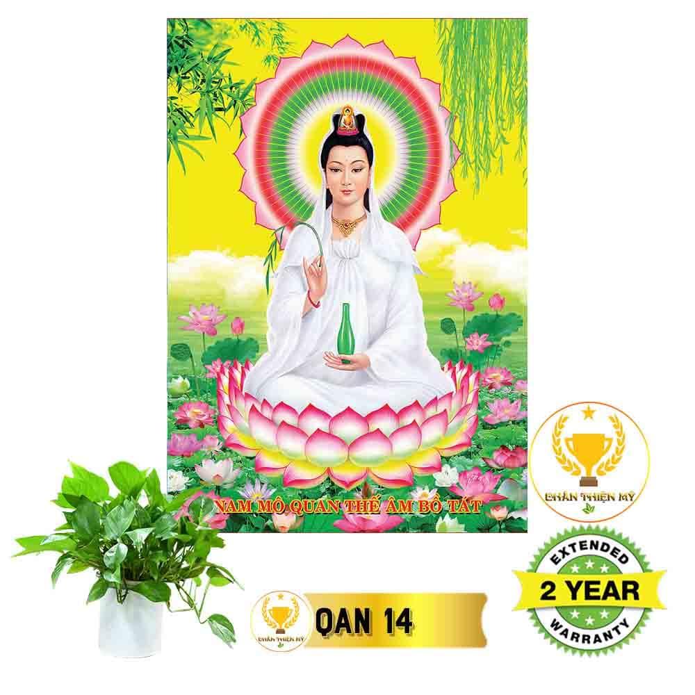 Tranh Điện Phật Bà Quán Thế Âm Bồ Tát Ngồi QA3