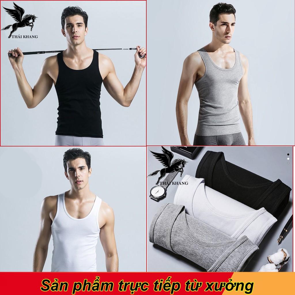 Combo 3 thun 3 lỗ nam đẹp loại cotton loại 1 mềm mịn mát hút mồ hôi cực tốt