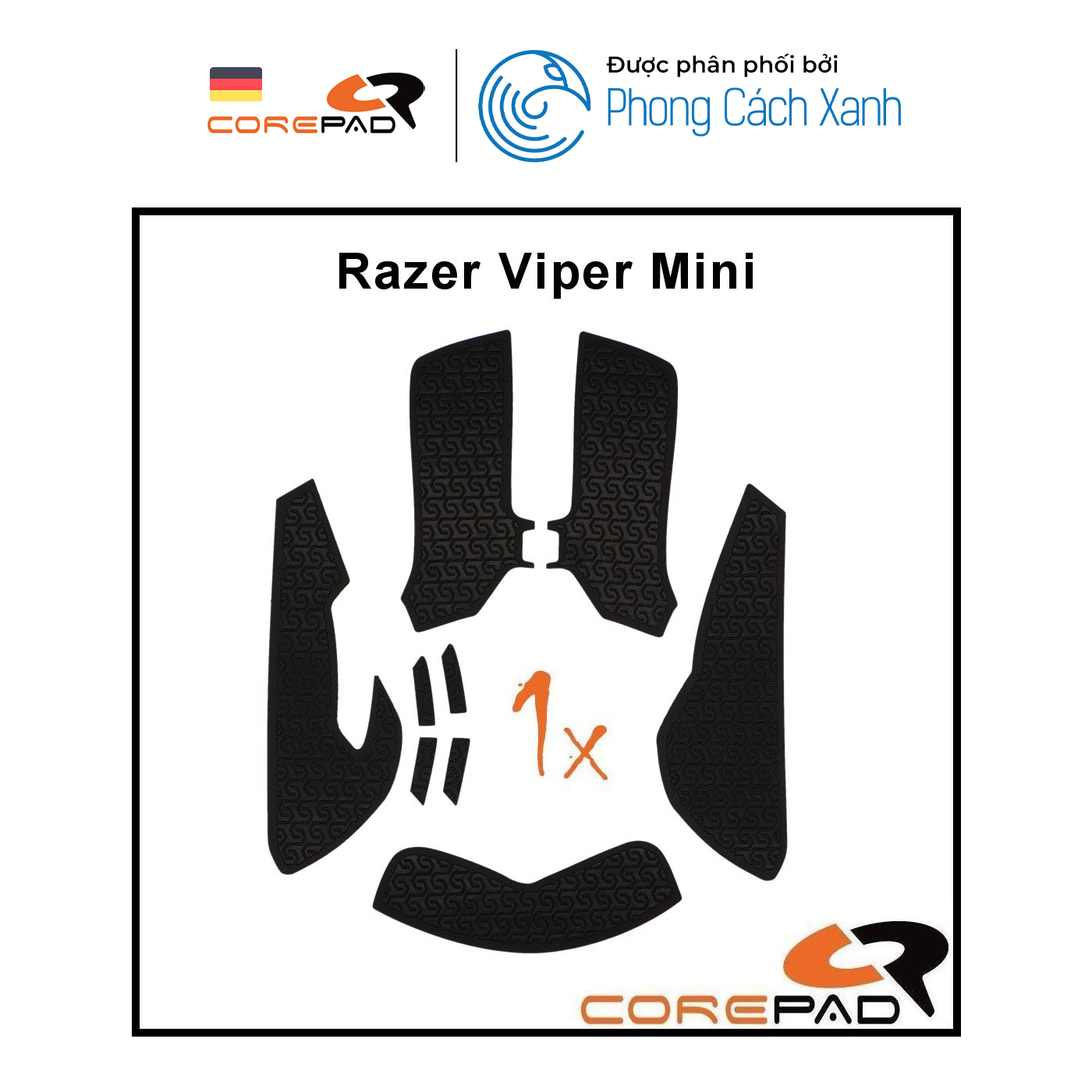 Bộ grip tape Corepad Soft Grips - Razer Viper Mini Series - Hàng Chính Hãng