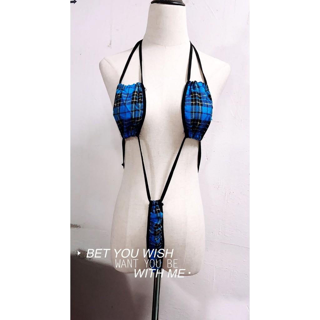 Bộ kẻ 2 mảnh siêu sexy 19225