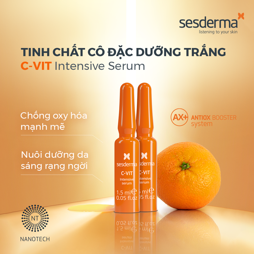 Tinh chất cô đặc dưỡng trắng Sesderm C-Vit Intensive Serum dành cho mọi loại da 30ml