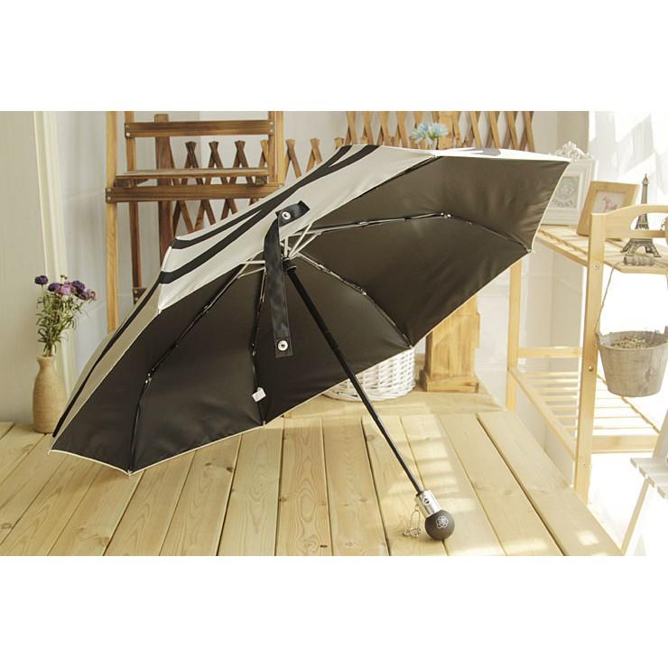 Ô dù cao cấp tự động 2 chiều ARDECO chống tia UV - Mẫu hoa trắng đen size 98cm
