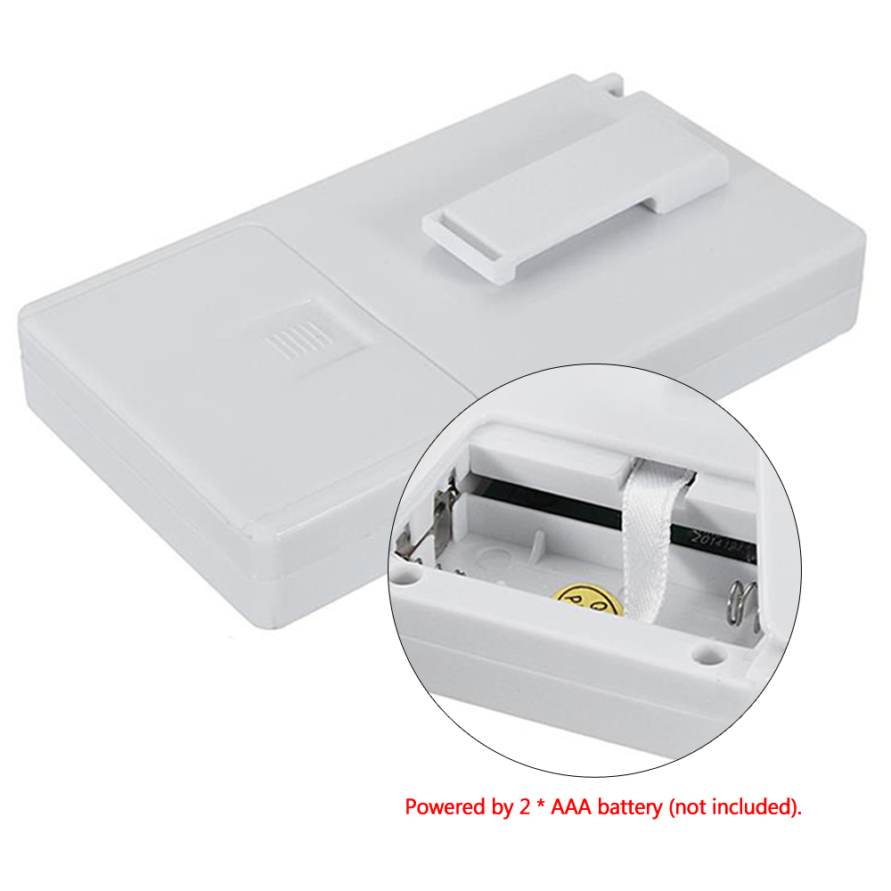 Bộ thu sóng âm thanh nổi Xử lý tín hiệu kỹ thuật số DSP Radio dành cho hội họp, màn hình LCD, lanyard - Màu trắng