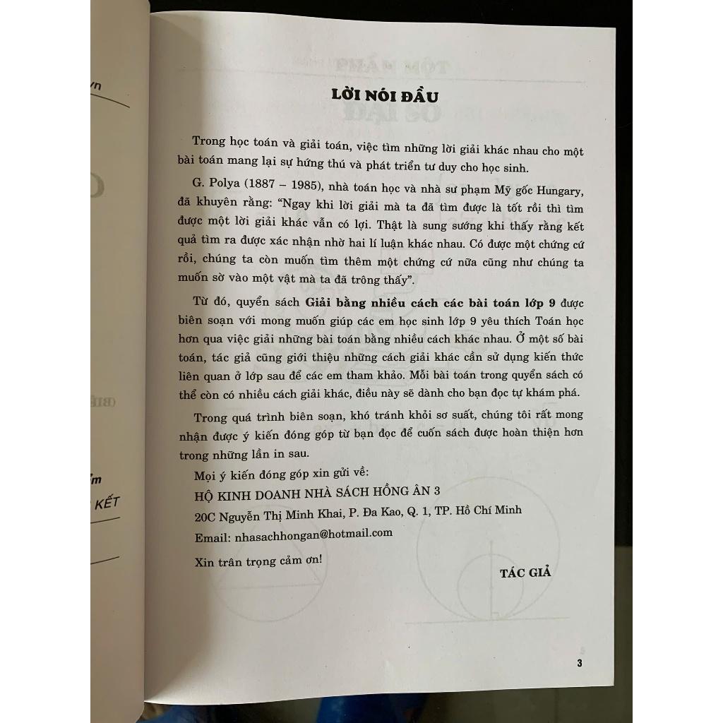 Giải Bằng Nhiều Cách Các Bài Toán Lớp 9 ( Biên soạn theo chương trình giáo dục phổ thông mới) (HA-MK)