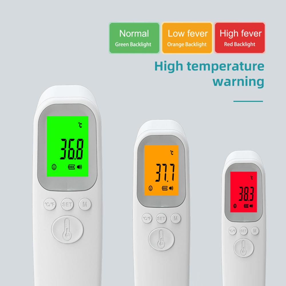 Nhiệt Kế Hồng Ngoại Kỹ Thuật Số Màn Hình LCD 1.3 Inch, Nhiệt Kế Đo Trán Không Chạm, Máy Đo Nhiệt Độ Cầm Tay Mini, Bộ Nhớ 32 Nhóm, Cơ Thể & Vật Thể, Chế Độ Kép Cho Trẻ Em, Người Lớn