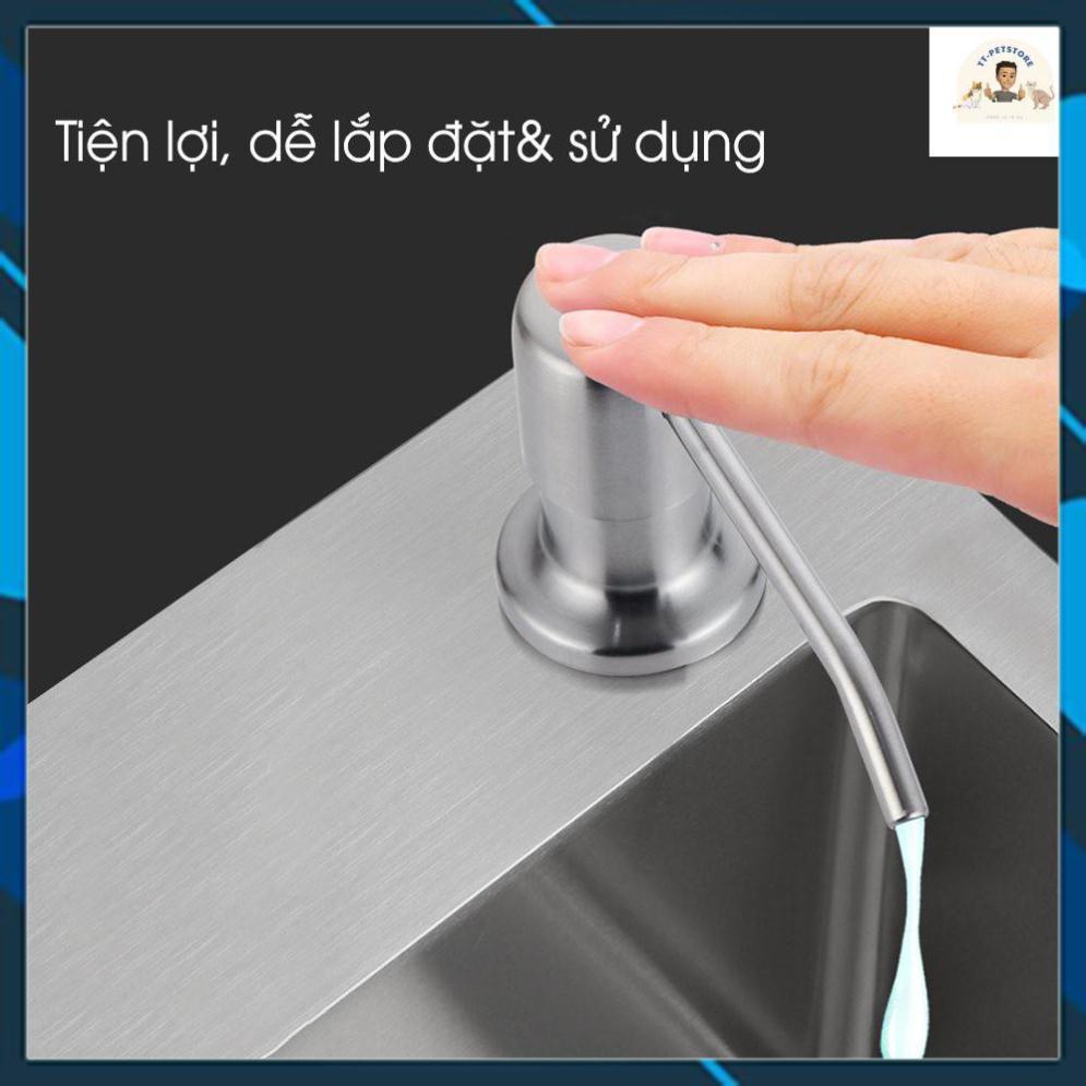 Bộ Vòi Bơm Hút Nước Rửa Chén Gắn Bồn Rửa Tự Bơm Hút Dầu Rửa Bát Với Ống Dẫn Silicon Dài 1,2m