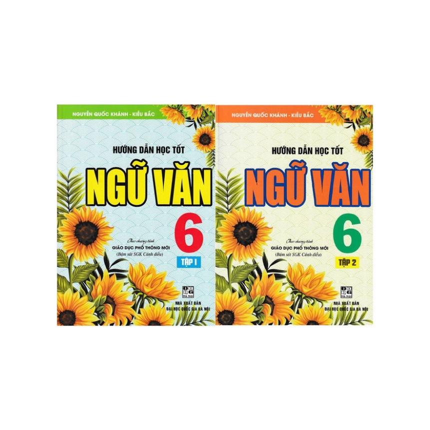 SÁCH - combo hướng dẫn học tốt ngữ văn 6 - tập 1+2 (bám sát sgk cánh diều)