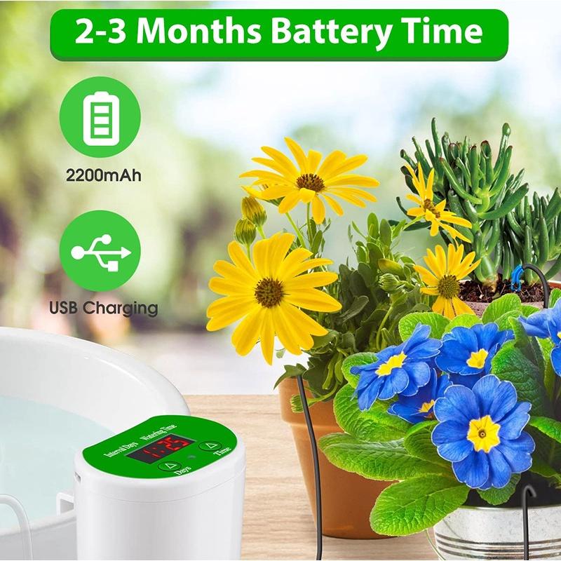 Bộ tưới cây nhỏ giọt tự động chạy pin