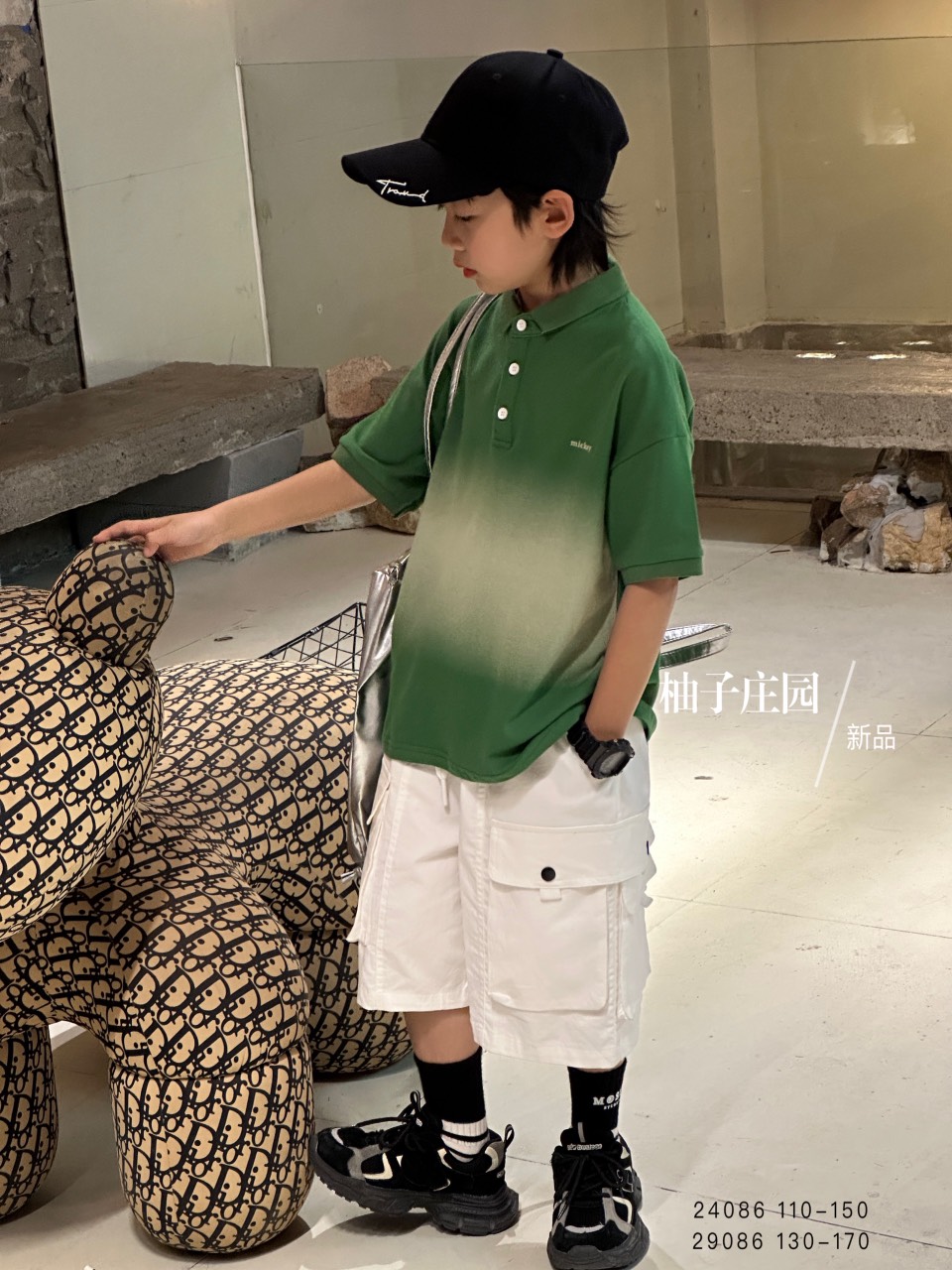 Áo Polo bé trai cộc tay 4-10 tuổi in chữ và đáp logo nhiều màu vải cao cấp thoáng mát khỏe khoắn thời trang