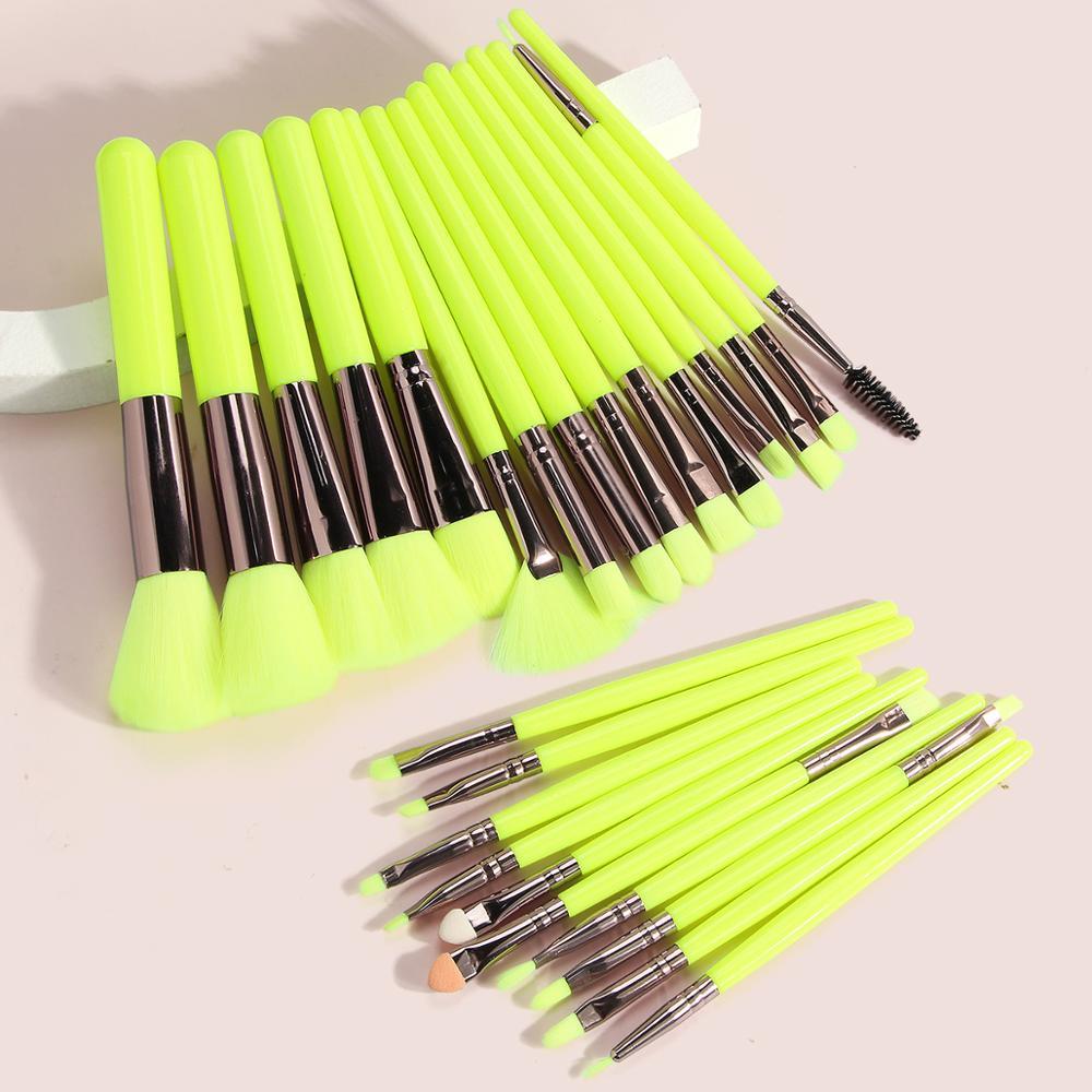Bộ Cọ Trang Điểm 25 Con Tự Nhiên Kem Nền Dạng Lỏng Đen Phối Lông Tổng Hợp Màu Mắt Màu Neon Cọ Trang Điểm Chuyên Nghiệp