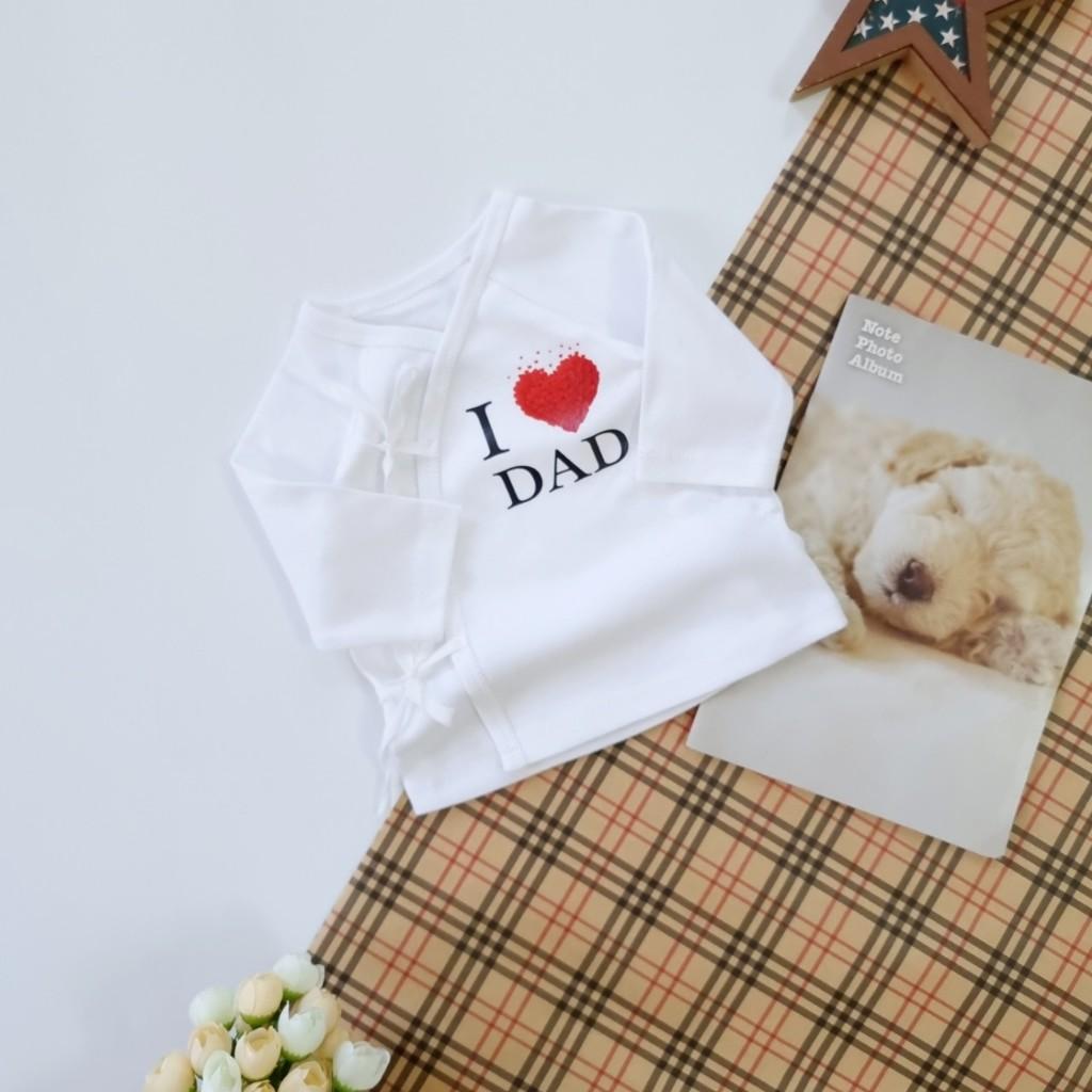[Dưới 6kg] Áo Cột Dây Sơ Sinh Dài Tay | Ngắn Tay COTTON THUN Mềm Mại, Co Giãn, Thấm Hút Mồ Hôi Tốt - Bunny baby