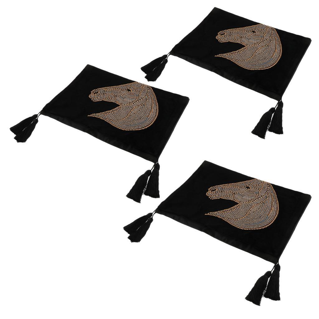 Velveteen Bed Runner Scarf for Home Bedroom Hotel Wedding Room