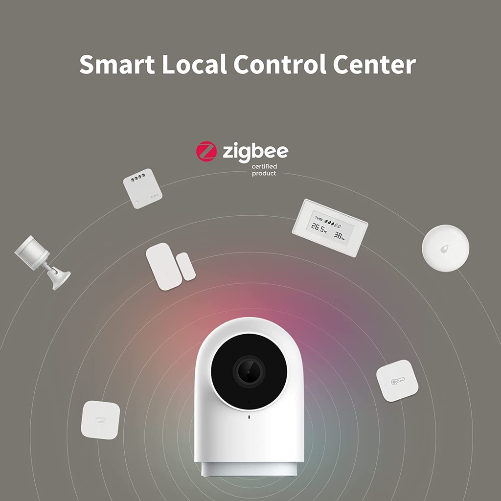 Camera Wifi Tích Hợp Hub ZIGBEE AQARA G2H Pro, Độ Phân Giải Full HD 1080p, Tương Thích HomeKit, Đàm Thoại 2 Chiều, Hàng Chính Hãng, BH 12 Tháng