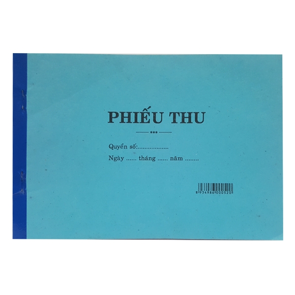 Bộ 3 Phiếu Thu 2 Liên