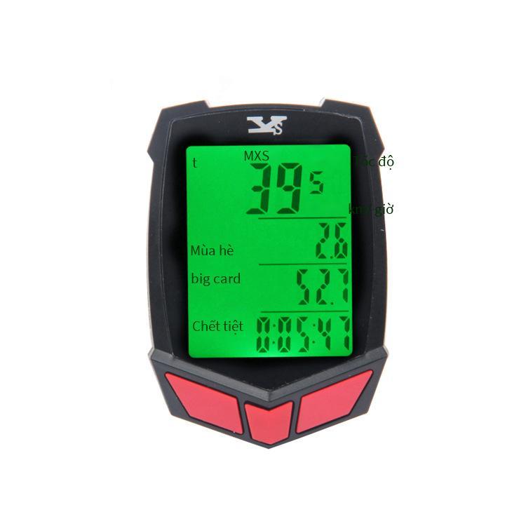 Khuyến Mãi YS661 Đồng Hồ Tốc Độ Xe Đạp Đa Năng Chống Thấm Nước Không Dây Mã Đồng Hồ Đo Đường Xe Đạp Bảng Mã Hướng Dẫn Sử Dụng Bảng Mã