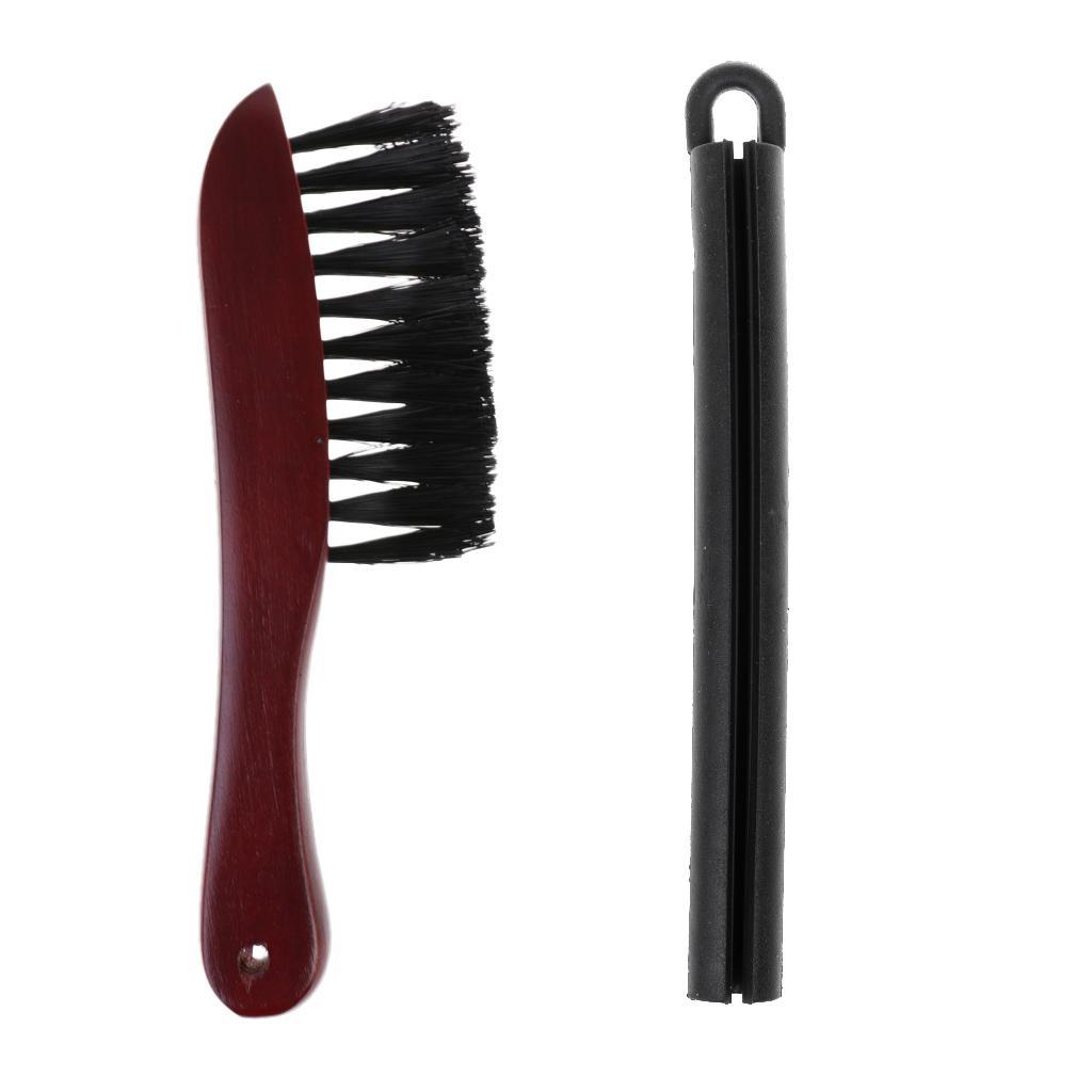 Snooker or Pool Table Rail Brush Wood Handle Table Accessories + Cue Hanger